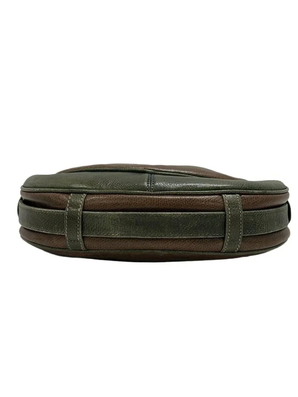 Loewe Shoulder Bag Anagram Pattern Brown Khaki Leather